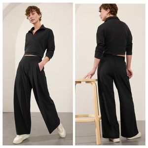 Athleta Black Wide Leg Pants